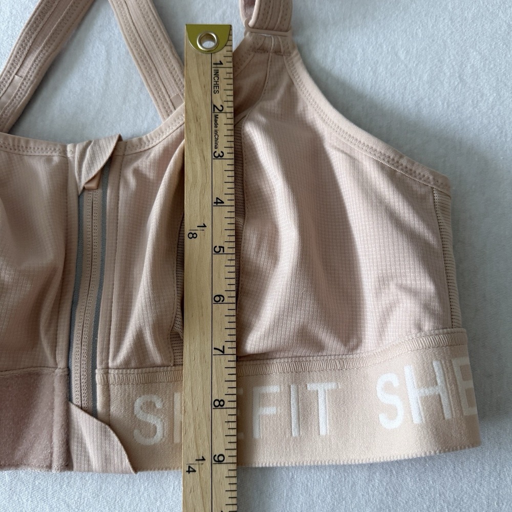 SHEFIT ULTIMATE Sandstorm Luxe Sports Bra Support Workout Fitness Activewear L - Picture 8 of 11